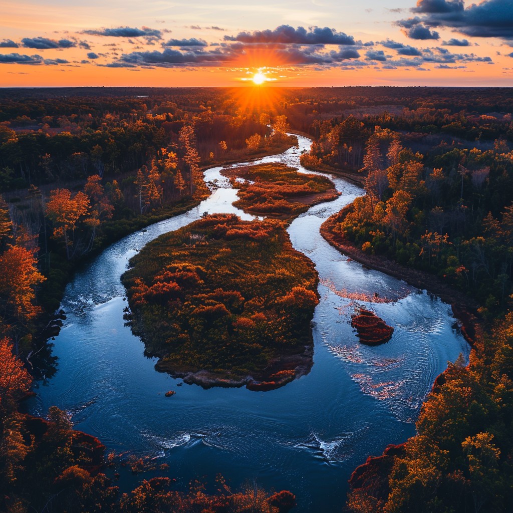 Free Sunset River Beauty Image - Sunset, River, Autumn | Download at ...