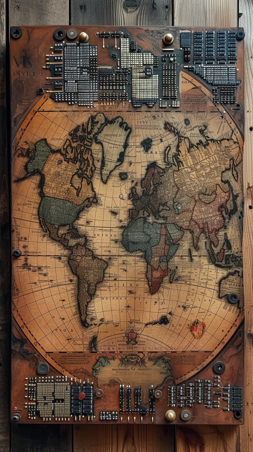 Steampunk Racing Map Free Steampunk World Map Image - Map, World, Steampunk | Download at ...
