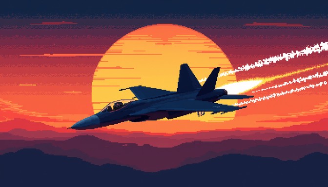 Download Supersonic Pixel Jet Image - Fighter, Jet, Supersonic | StockCake