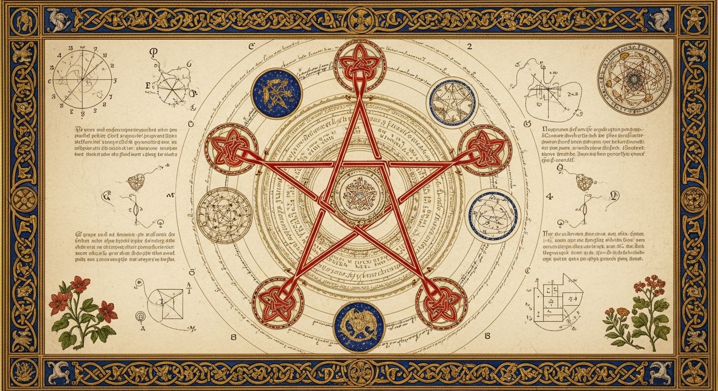 Symbol Book Rennaisance Free Mystical Renaissance Manuscript Image - Pentagram, Renaissance ...