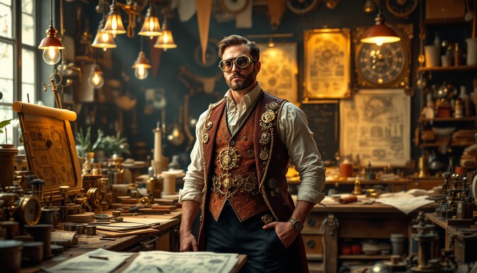Free Steampunk Inventor's Workshop Image - Steampunk, Inventor ...