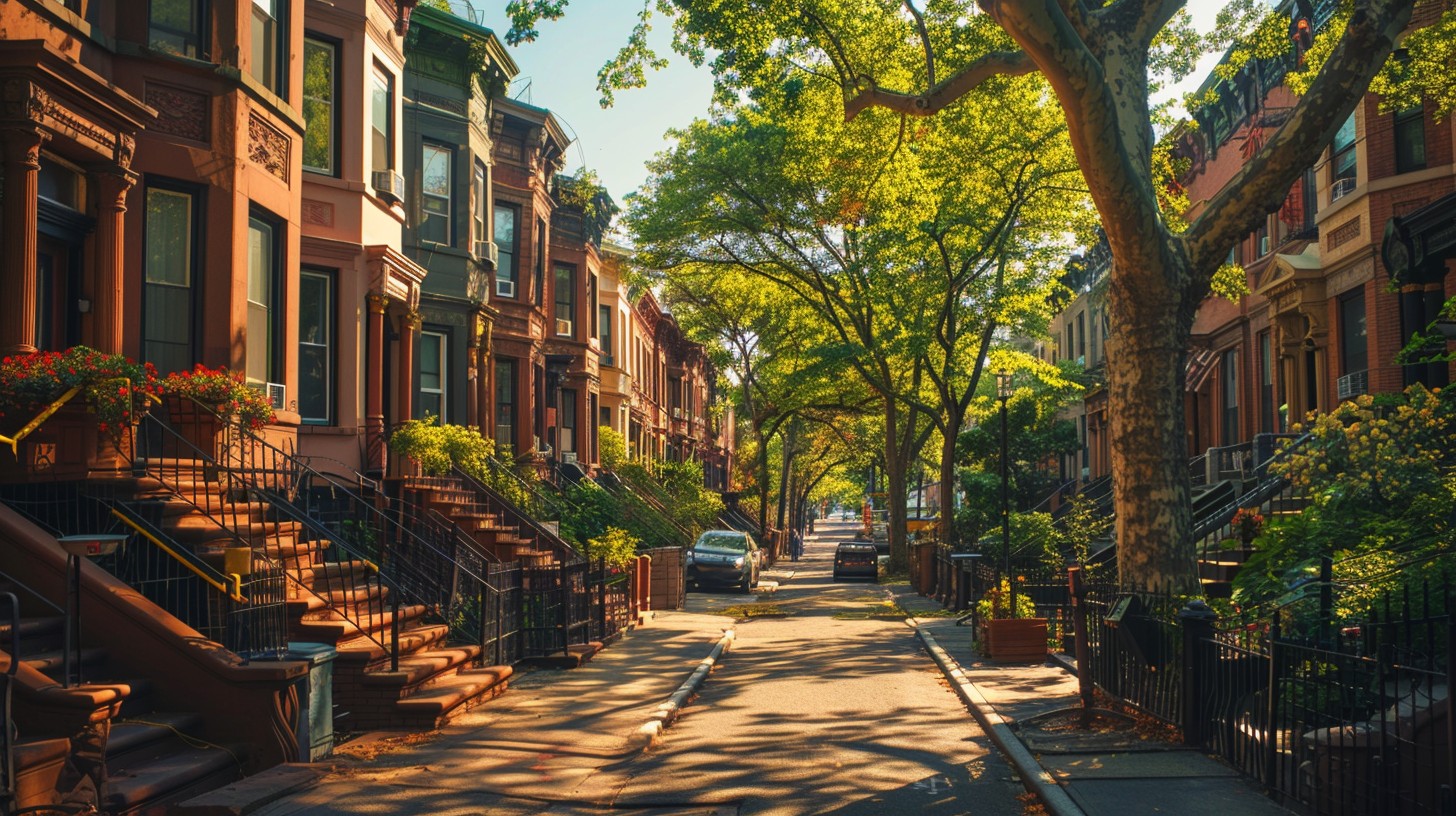 Free Urban Residential Street Image - Street, Residential, Brownstones ...
