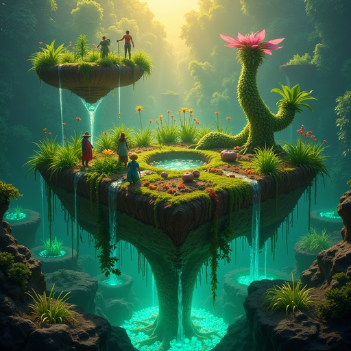 Free Suspended Ethereal Ecosystem Image - Floating, Farm, Fantasy ...