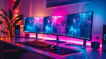 Monitor Led Modern Free Modern Gaming Setup Image - Gaming, Monitors, Led | Download at ...
