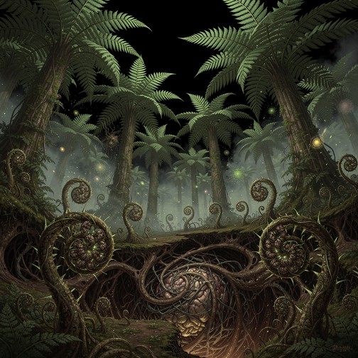 Eldritch Patterns Free Eldritch Forest Horror Image - Ferns, Forest, Primordial ...