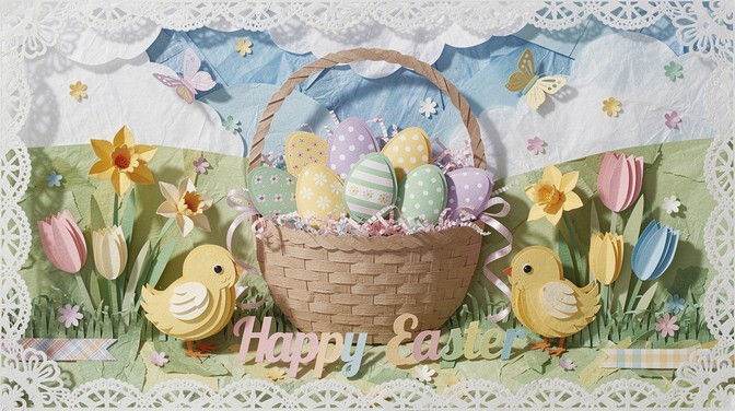Free Easter Paper Craft Image - Easter, Papercraft, Handmade | Download ...
