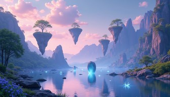 Free Ethereal Floating Islands Image - Fantasy, Floating, Islands ...