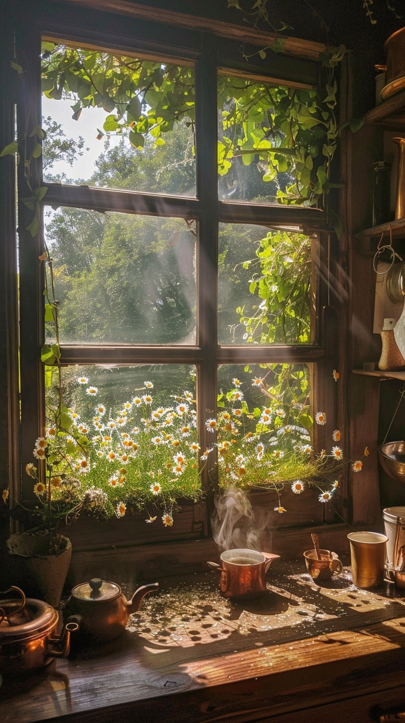 Free Cozy Window Scene Image - Sunlight, Window, Flowers | Download at ...