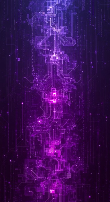 Free Purple Digital Cascade Image - Purple, Digital, Algorithm ...