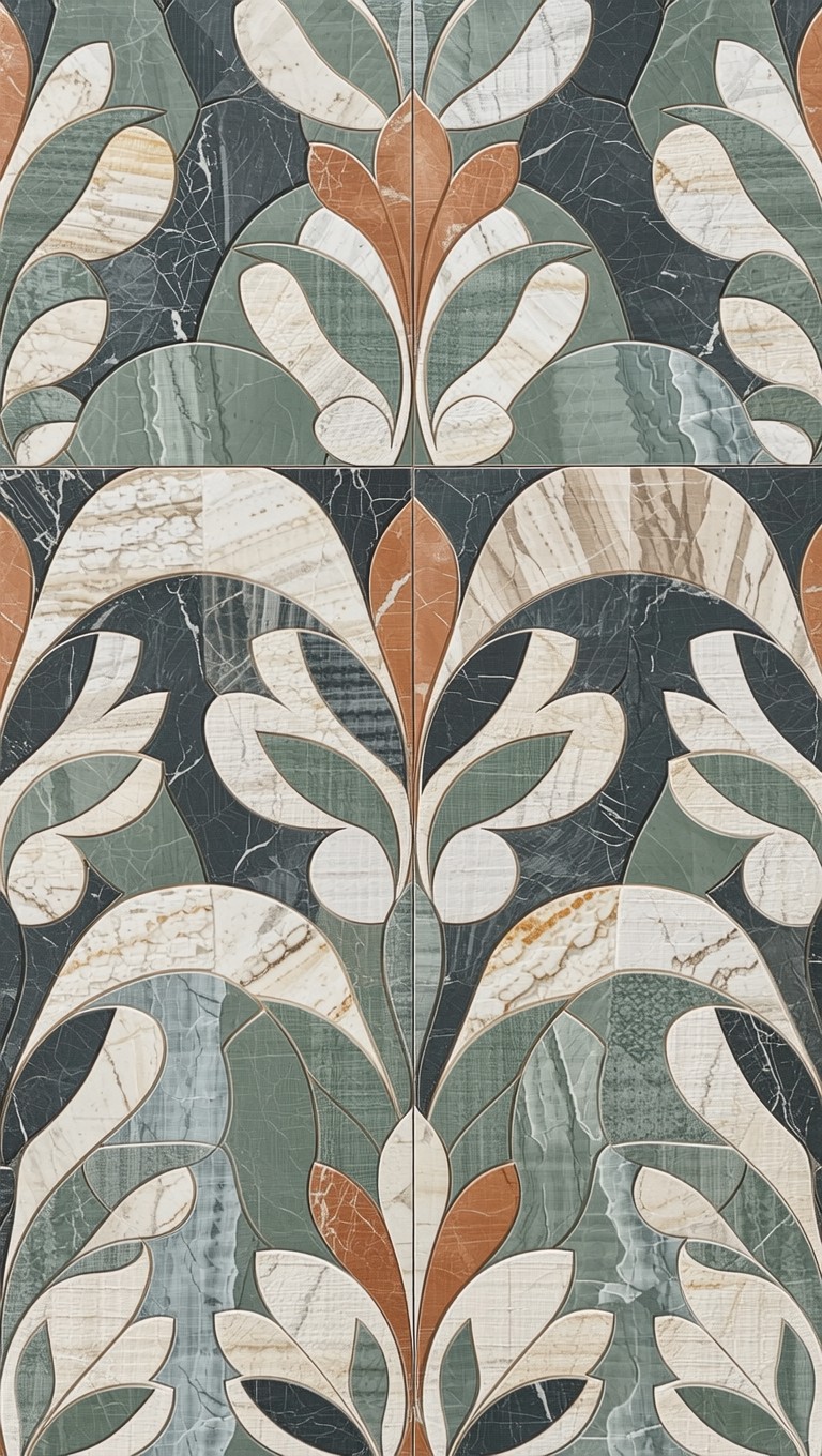 Free Geometric Leaf Pattern Image - Pattern, Geometric, Art-deco ...