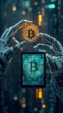 Free Robot Holding Bitcoin Image - Robot, Bitcoin, Technology ...