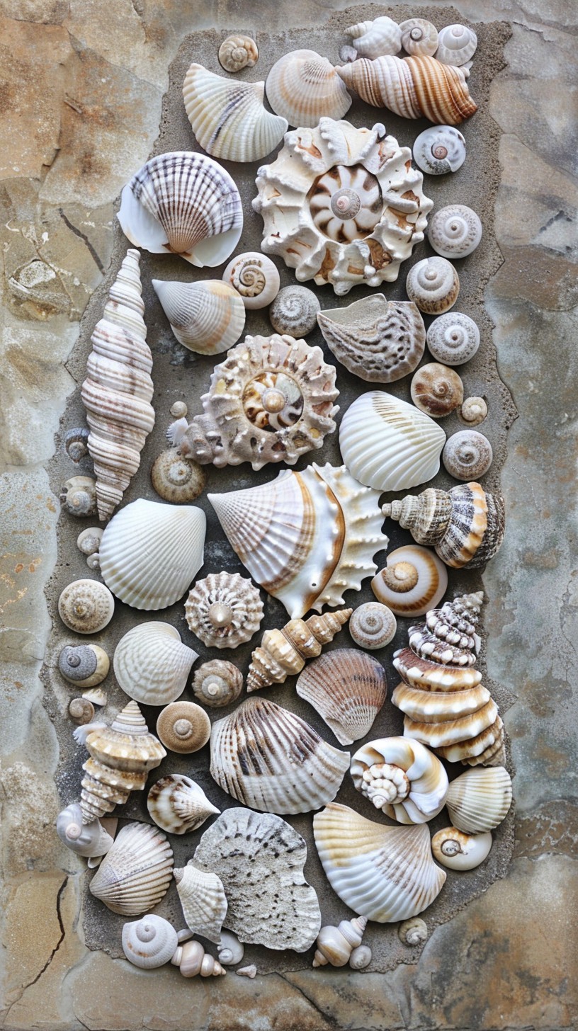 seashell-artwork-display-