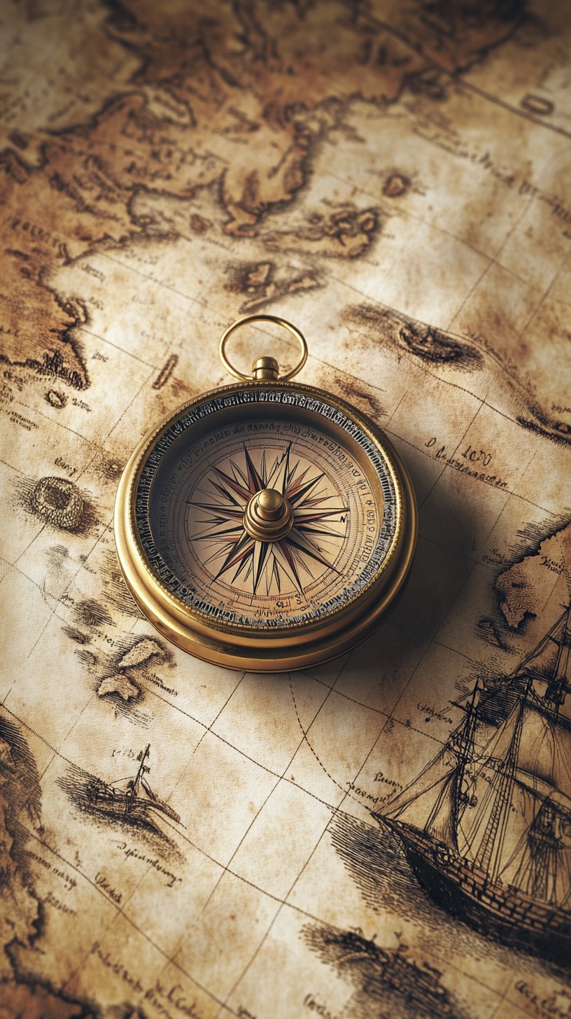 Free Antique compass navigation Image - Antique, Compass, Map ...