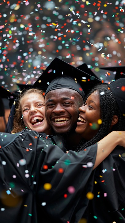 Free Joyful Graduation Embrace Image - Graduation, Celebration ...