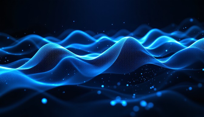 Free Flowing Digital Waves Image - Waves, Digital, Blue | Download at ...