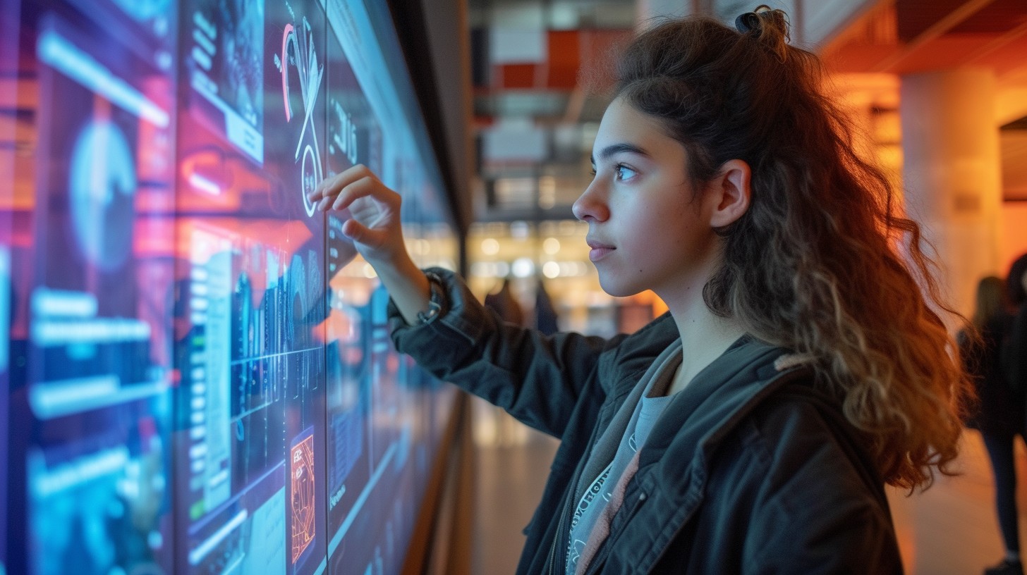 Free Futuristic Interface Interaction Image - Technology, Touchscreen ...