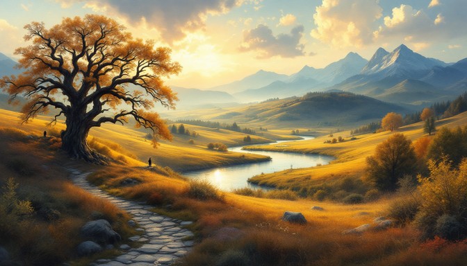 Free Golden Valley Vista Photo - Landscape, Sunset, Mountains ...