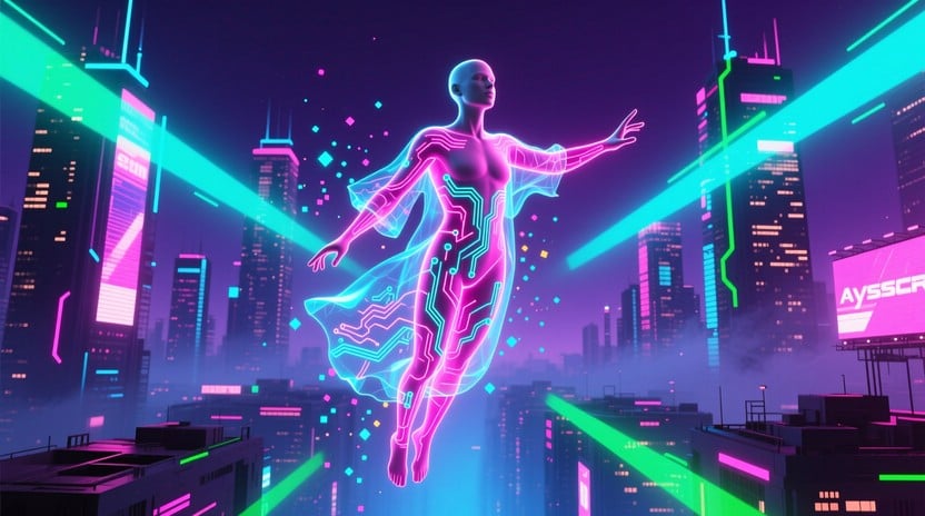 Free Neon Cyber Rapper Image - Cyberpunk, Neon, Purple | Download at ...