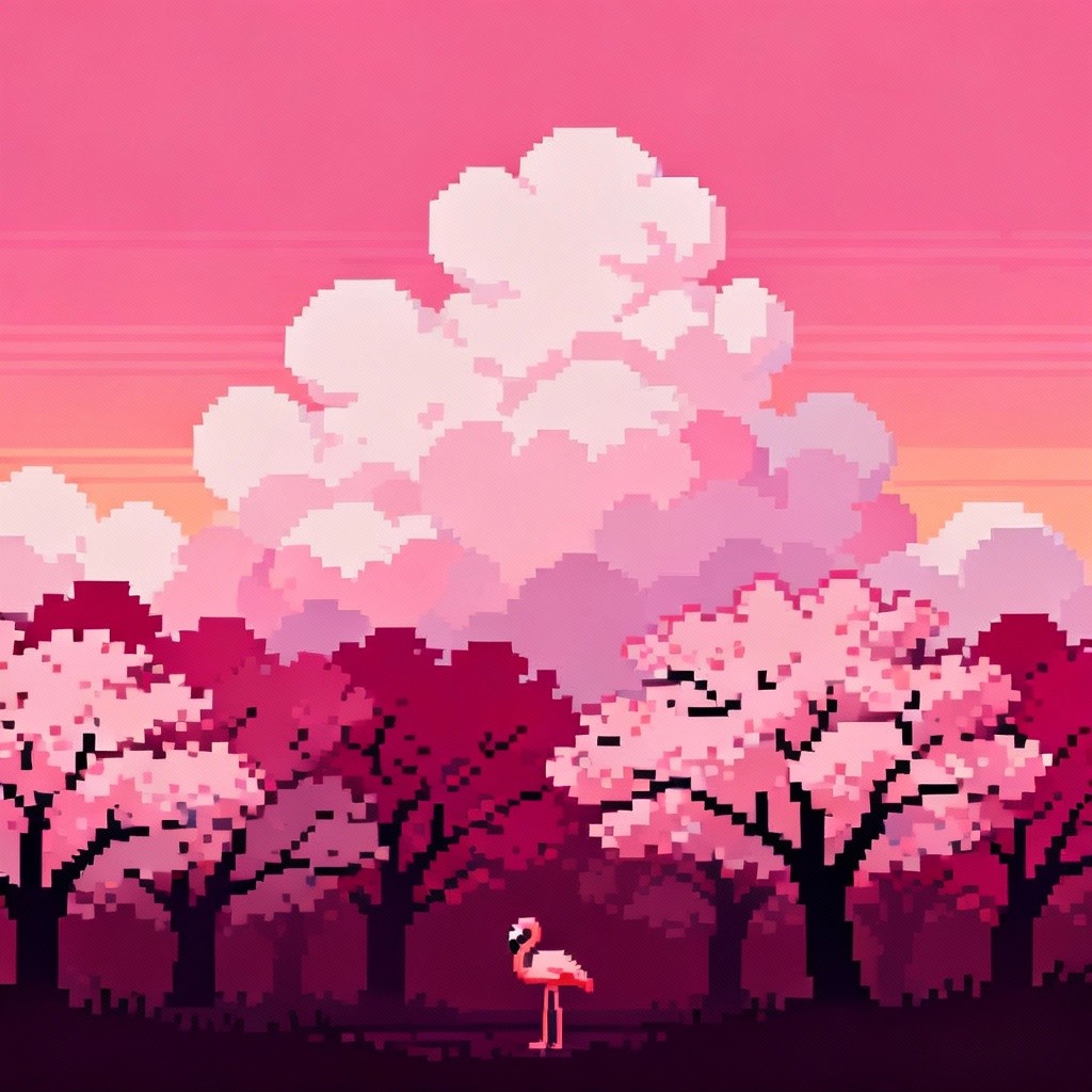 Free Pink Pixel Paradise Photo - Pink, Pixel, Art | Download at StockCake