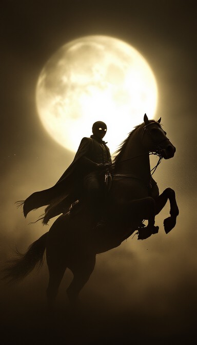 Free Moonlit Midnight Rider Image - Western, Moonlight, Silhouette ...