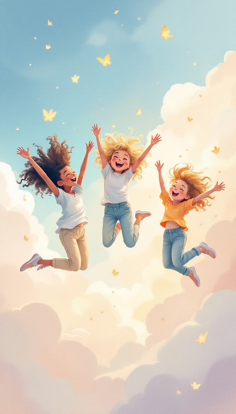 Free Friends Flying Free Image - Friendship, Joy, Magical | Download at ...