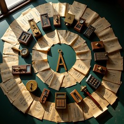Free Vintage Mathematical Tools Image - Mathematical, Fibonacci ...