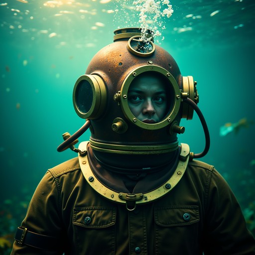 Free Deep Sea Explorer Image - Diver, Underwater, Vintage | Download at ...