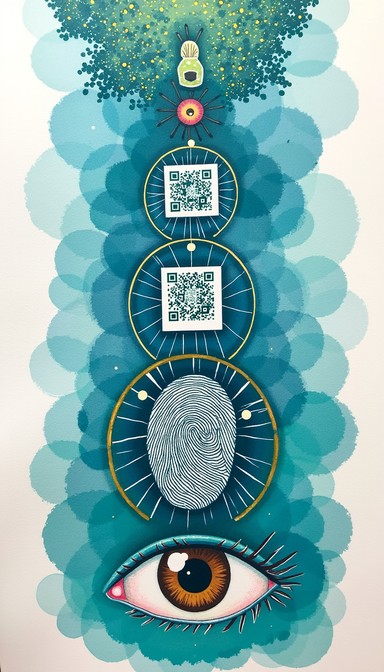 Free Identity in Flow Image - Verification, Biometric, Watercolor ...