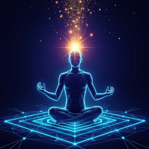 Meditator Radiating Light Free Digital Sacred Meditation Image - Meditation, Geometric, Spiritual ...