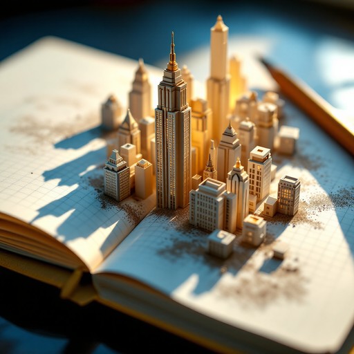 Free Geometric Paper Skyline Image - Papercut, Cityscape, Architecture ...