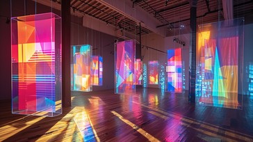 Free Colorful Light Installation Image - Art, Installation, Light ...