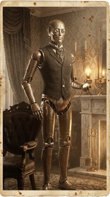 Mech Butler Free Art Deco Automaton Image - Automaton, Robot, Butler | Download at ...