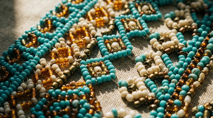 Raisedbeadwork Patterns Free Turquoise Beadwork Art Image - Beadwork, Turquoise, Amber ...