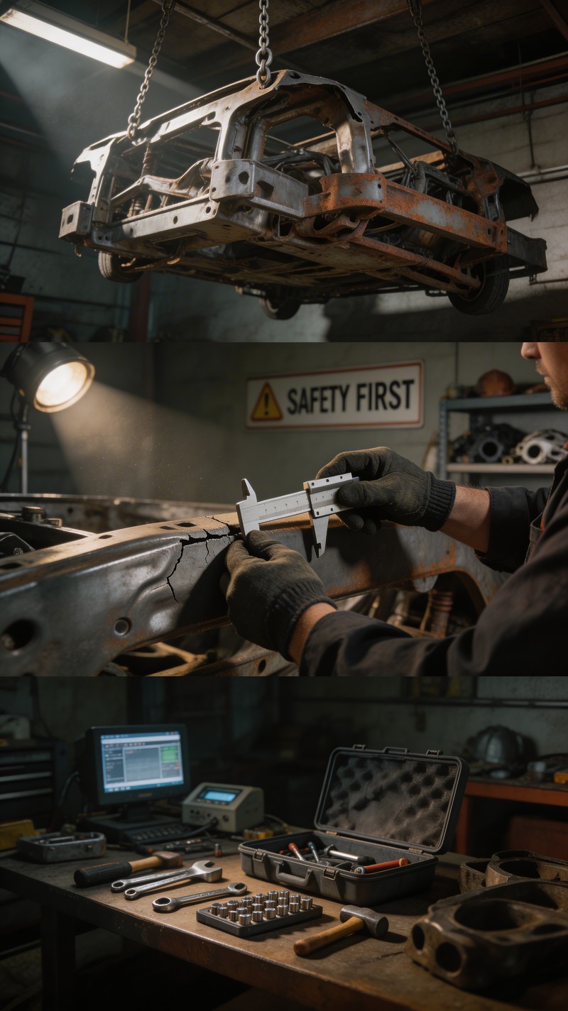 Free Damaged Chassis Assessment Image - Workshop, Mechanic, Automotive ...