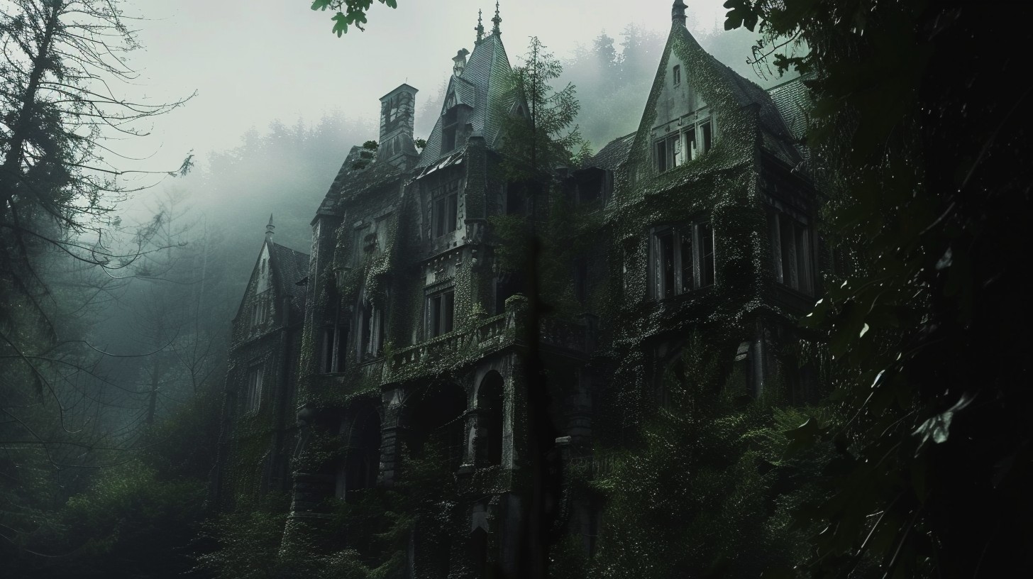Free Misty Gothic Manor Image - Mansion, Mist, Forest | Download at ...