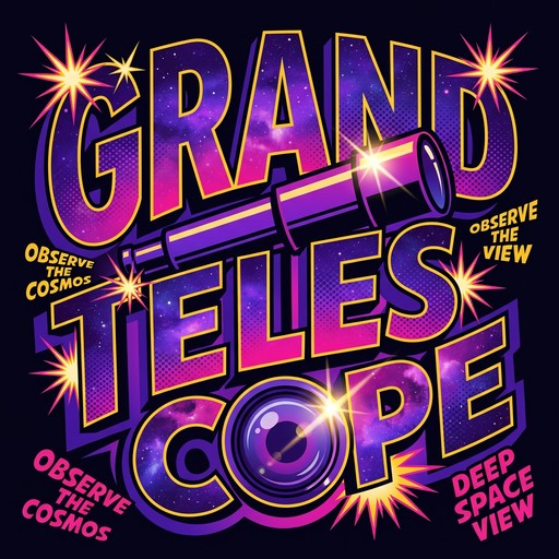 Free Cosmic Typography Art Image - Typography, Lettering, Retro ...