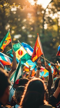 Free Vibrant Flags Aloft Image - Flags, Vibrant, International ...