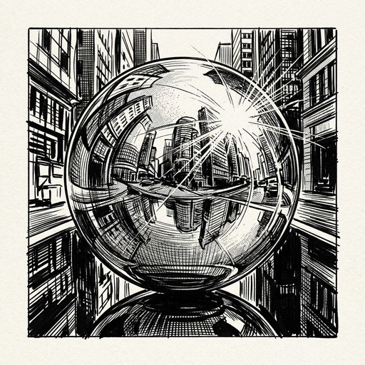 Free Chrome Sphere Reflection Image - Illustration, Ink, Sphere ...