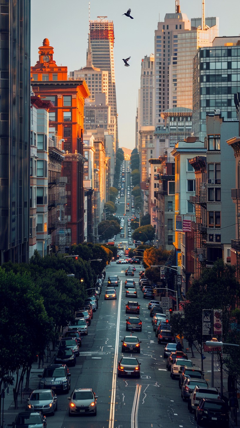 Free Urban Sunset Commute Image - City, Sunset, Traffic | Download at ...