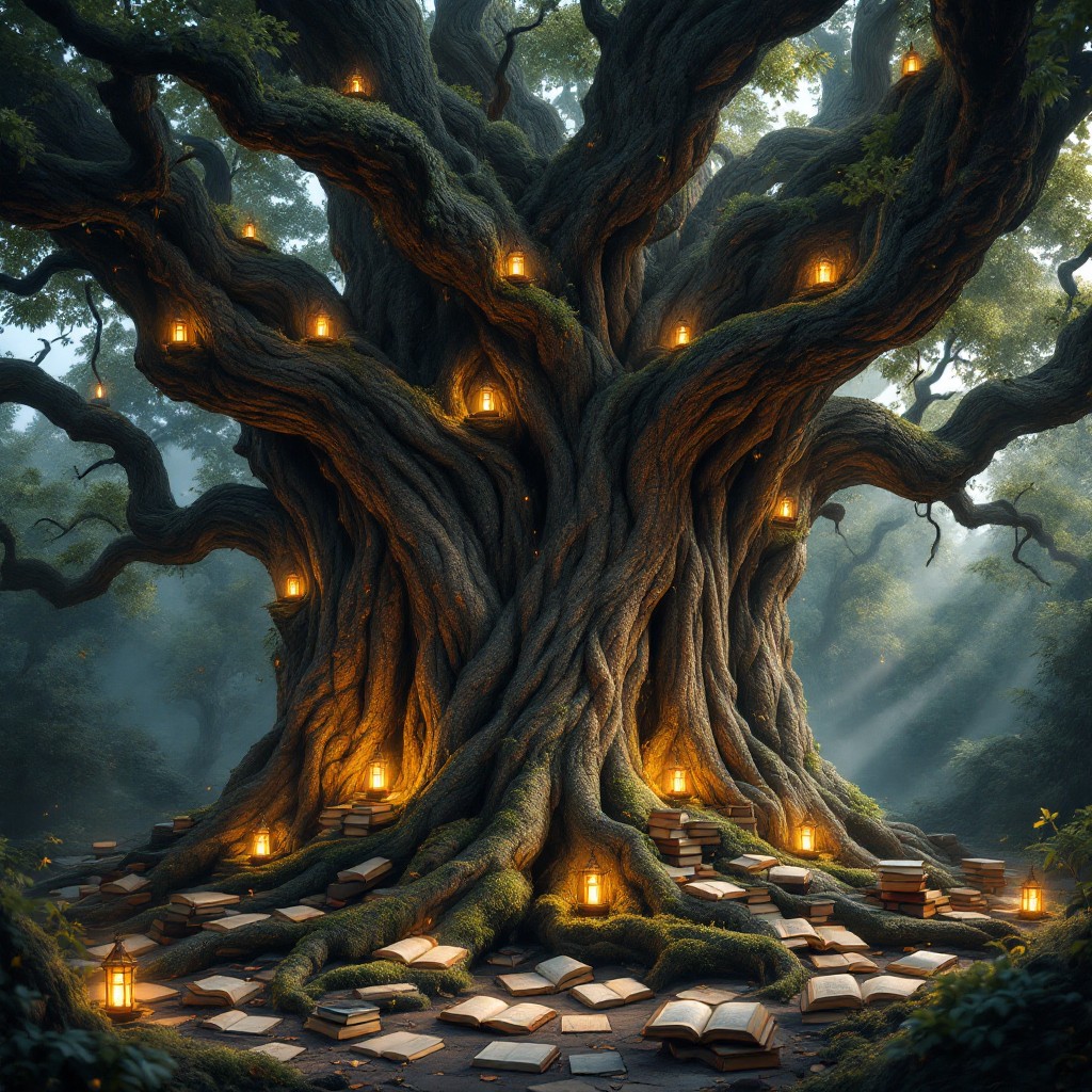 Free Enchanted Library Tree Image - Magical, Ancient, Tree | Download ...