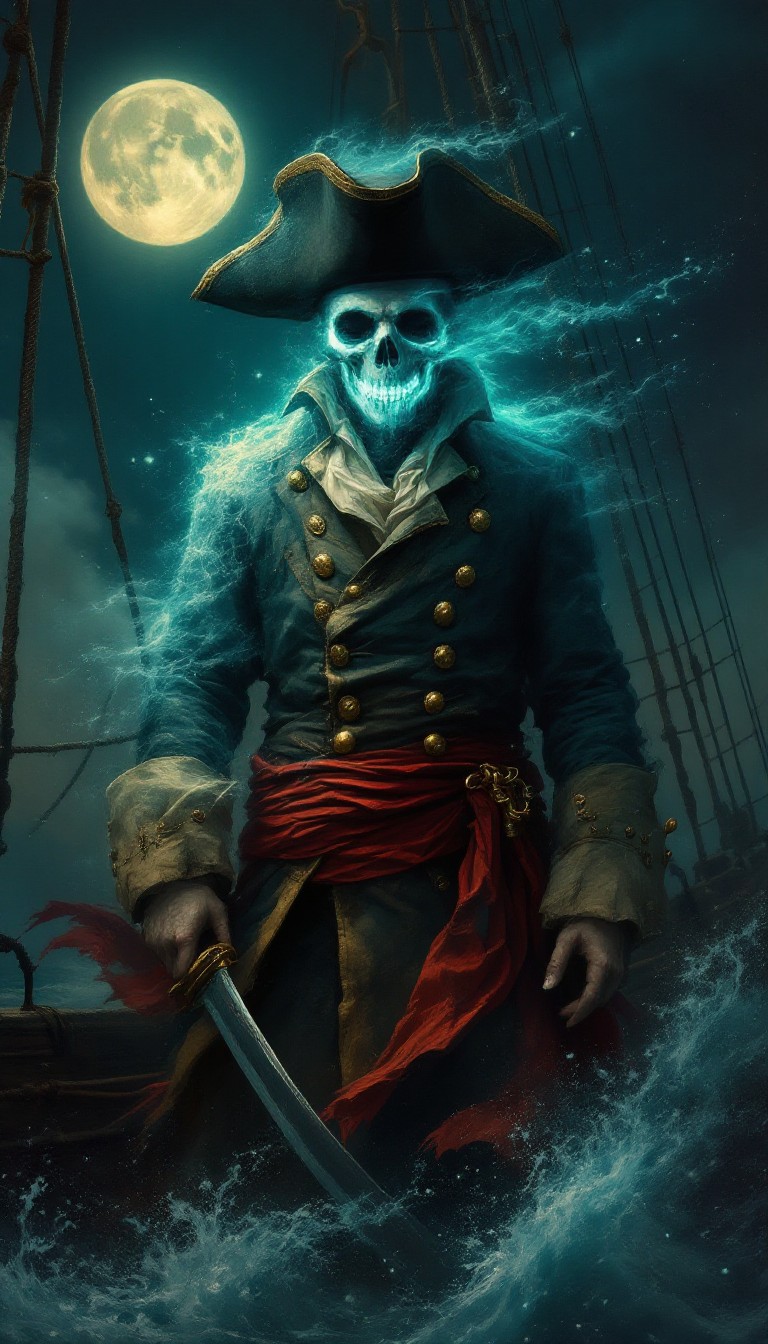 Free Ghostly Pirate Captain Image - Ghost, Pirate, Captain | Download ...
