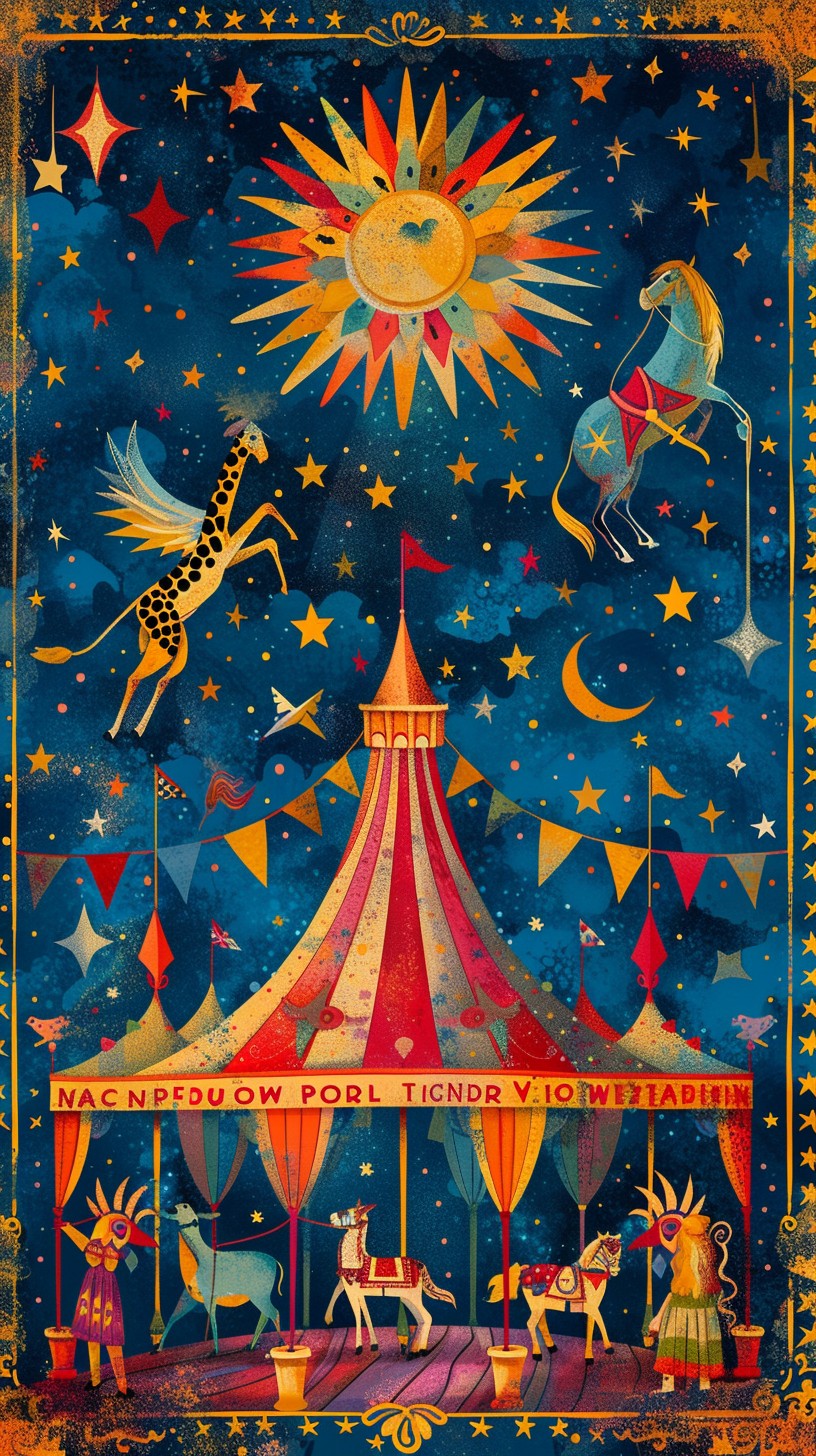 Free Circus Night Poster Image - Circus, Stars, Mystical | Download at ...
