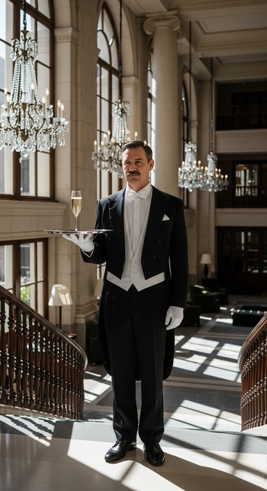 Men Butler Uniform Free Elegant Butler Service Image - Butler, Hospitality, Luxury ...