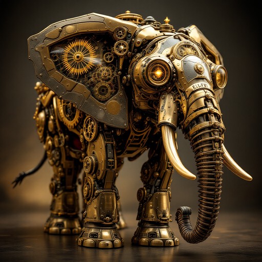 Free Clockwork Brass Elephant Image - Steampunk, Elephant, Clockwork ...