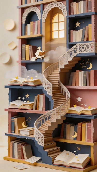 Free Dreamworld Paper Library Image - Library, Books, Paper | Download ...