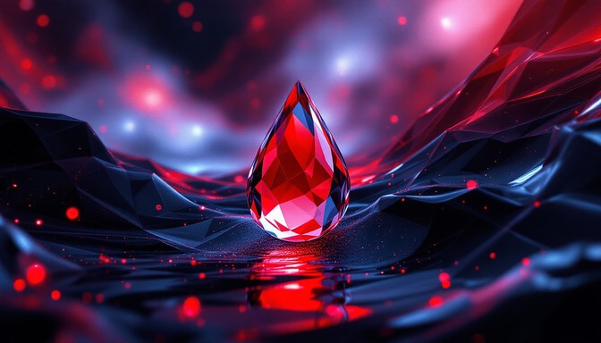 Animation Red Crystal Free Red Crystal Droplet Image - Red, Droplet, Crystal | Download at ...