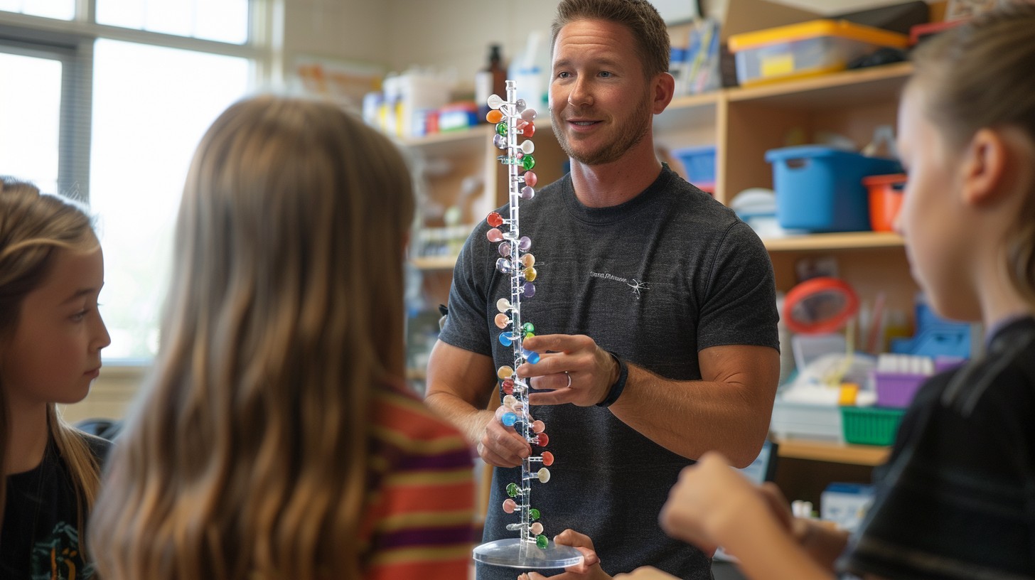 Free Engaging Science Lesson Image - Teacher, Students, Classroom ...