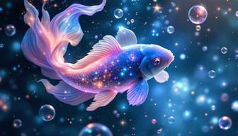 Free Celestial Fish Dream Image - Koi, Fish, Cosmos | Download at StockCake