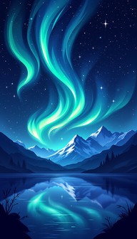 Free Northern Lights Dance Image - Aurora, Mountains, Lake | Download ...