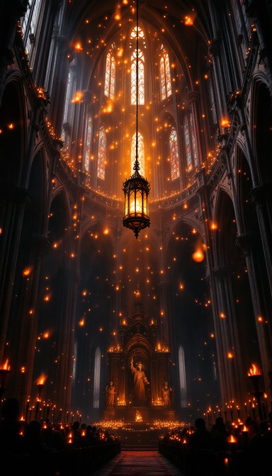 Free Cathedral of Embers Image - Gothic, Cathedral, Candles | Download ...